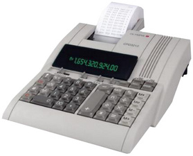 olympia printende bureaurekenmachine cpd-3212s lichtgrijs