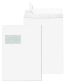 securitex enveloppen c4 wit met venster 130gr