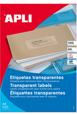 agipa adres-etiketten 105x37 mm transluzent