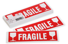 agipa aanduidingsetiket fragile 60x190mm niet verwijderbaar