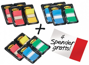 3m post-it index 680 actie 8 pak 50 stroken en gratis