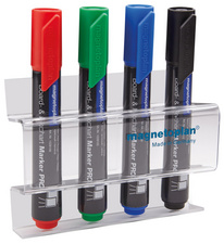 magnetoplan acryl markerhouder voor 4 boardmarker