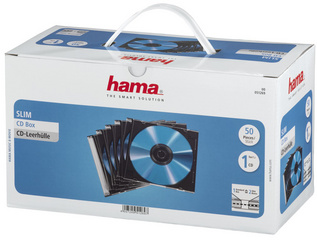 hama cd-opbergmap slim slim case kunststof box