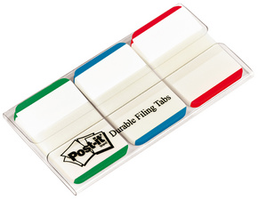 3m post-it index strong wit schrijfvlak 3 stuks-dispenser