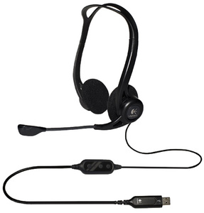 logitech pc headset 960 usb zwart usb-aansluit