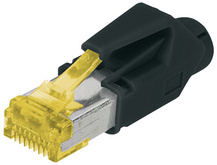 rj45 stekker zonder hoes tm31 kat 6a afgeschermd voor ronde kabel