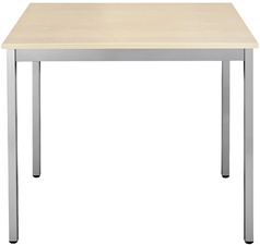 sodematub bijzettafel 126drea-halfrond ahorn-alu