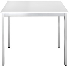 sodematub bijzettafel 126drga halfrond lichtgrijs-alu