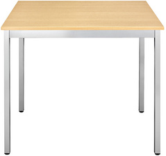 sodematub bijzettafel 126drha halfrond beuken-alu