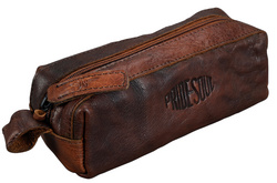 pride en soul etui van leder donkerbruin