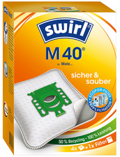 swirl stofzuigerzak m 40 met microporplus-filter