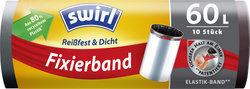 swirl mlleimerzak met fixierband zwart 20 liter