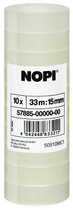 nopi plakband krimp tower transparant 12mmx10 m