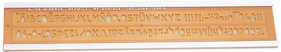 minerva lettersjabloon letterhoogte 10mm