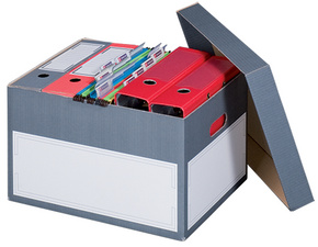 smartboxpro archief transportbox l grijs met stlpdeksel