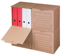 smartboxpro archief-container met frontdeksel bruin