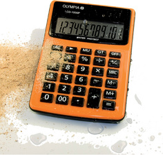 olympia bureaurekenmachine lcd 1000p solar batterij