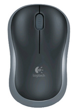 logitech optische muis m185 draadloos donkergrijs