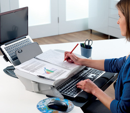 fellowes concepthouder-schrijfonderlegger easy glide