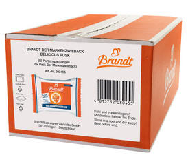 brandt zwieback portieverpakkingen in doos