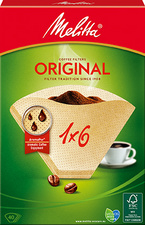 melitta aroma-filter 1x6 naturelbruin