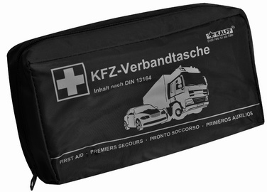 kalff kfz-verbandtas compact inhoud din 13164 rood