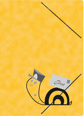 rnk postmap schnhoekenpost met elastiek geel