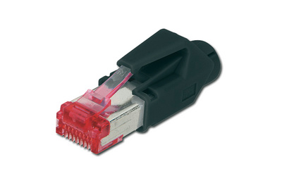 rj45 stekker zonder hoes tm 21 kat 6 afgeschermd met hoes