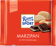 ritter sport chocoladereep marzipan 100gr