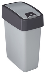 keeeper afvalemmer magne 10 liter antraciet-blauw