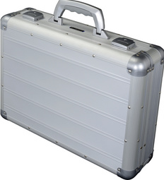 alumaxx attachekoffer venture laptop opbergvak zilver mat