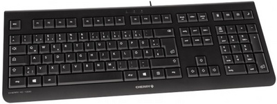 cherry toetsenbord kc-1000 usb met fil gris