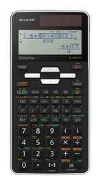sharp schoolrechner el-w531 tg kleur zwart-wit