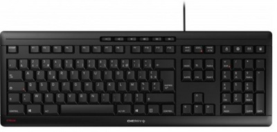 cherry clavier azerty stream keyboard usb avec fil zwart