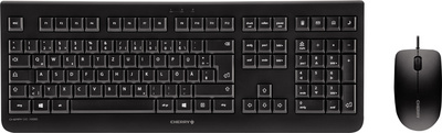 cherry kit toetsenbord azerty en souris dc 2000 avec fil zwart