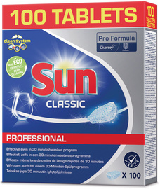sun professional vaatwasmachinetabs classic 100 stuks