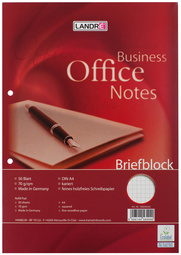 landre briefblok office a4 50 vel 70gr geruit