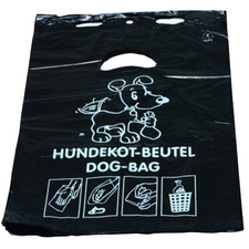 hundekotzak van hdpe-folie 3 liter zwart