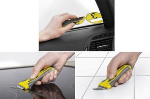 easyabsorb glas-schaber met softgrip grip geel-grijs
