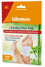 lifemed bamboe-vital-pads 80x60mm wit 2 stuks pak
