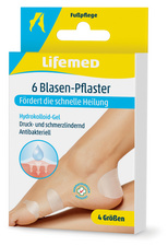 lifemed blasen-pleister transparant 6 stuks