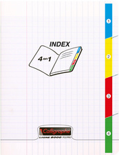 calligraphe schrift 4 index 8000 polypro 170x220 mm