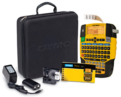 dymo etiqueteuse rhino 4200 kit coffret- clavier azerty