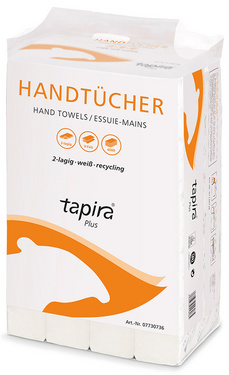 tapira handdoekpapier plus-240x230 mm-v-vouw-wit