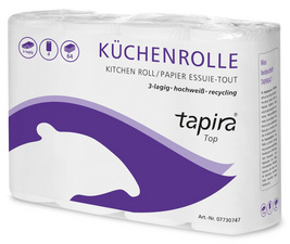 tapira keukenrol top 3-laags helderwit grootverpakking