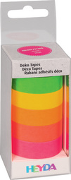 heyda deko-plakband neon regenbogen displaydoos