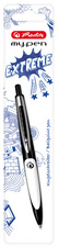 herlitz balpen met drukknop my pen donkergroen/lichtgroen
