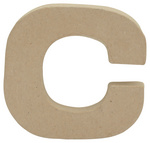 d‚copatch 3d-letter c papier-mache 85 x 85 mm