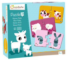 avenue mandarine 2-teile-puzzle mutter en kind