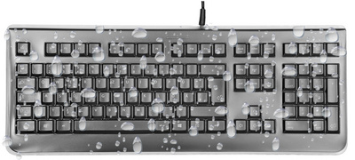 key-protect waterdichte toetsenbord layout: voor zwart